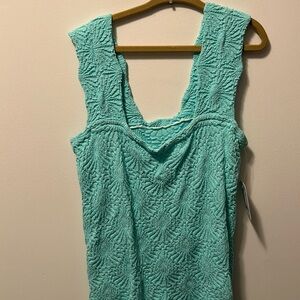 Aqua Textured Women's Tank Top
